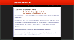 Desktop Screenshot of garydunnchevparts.com